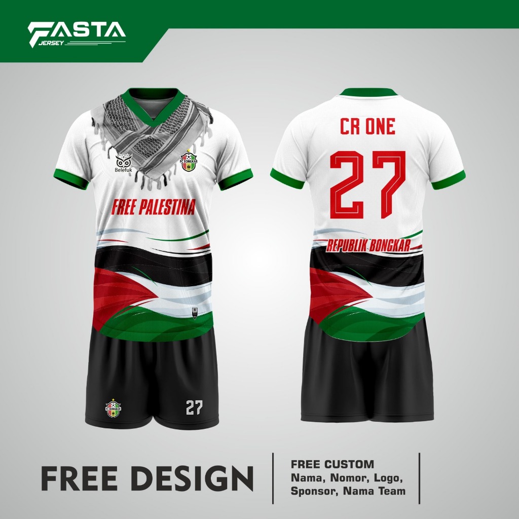 JERSEY BOLA palestina,JERSEY FUTSAL,JERSEY SEPAK BOLA,(DESAIN SUKA SUKA)