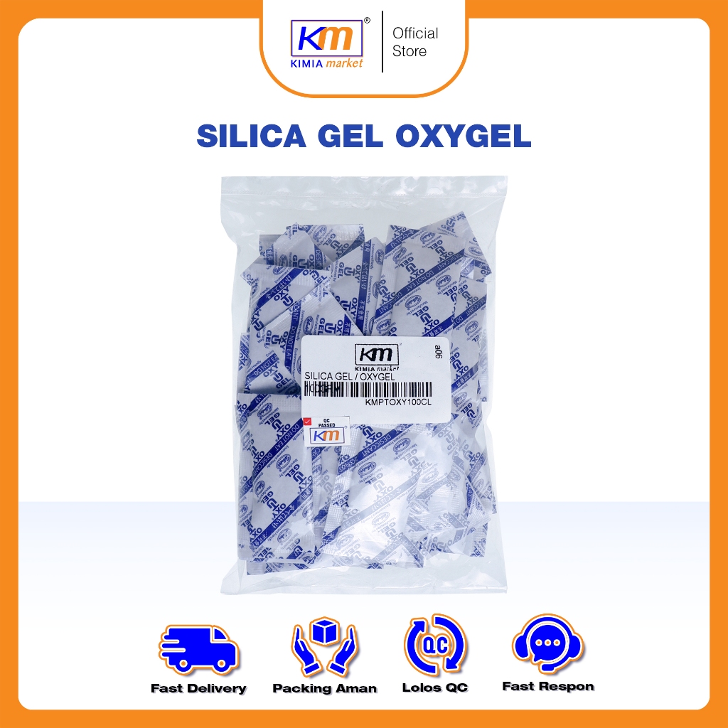 Silica Gel Oxy ukuran 100gr Anti lembap / Silica Gel Untuk Makanan / Silica Gel Food Grade / Silica 