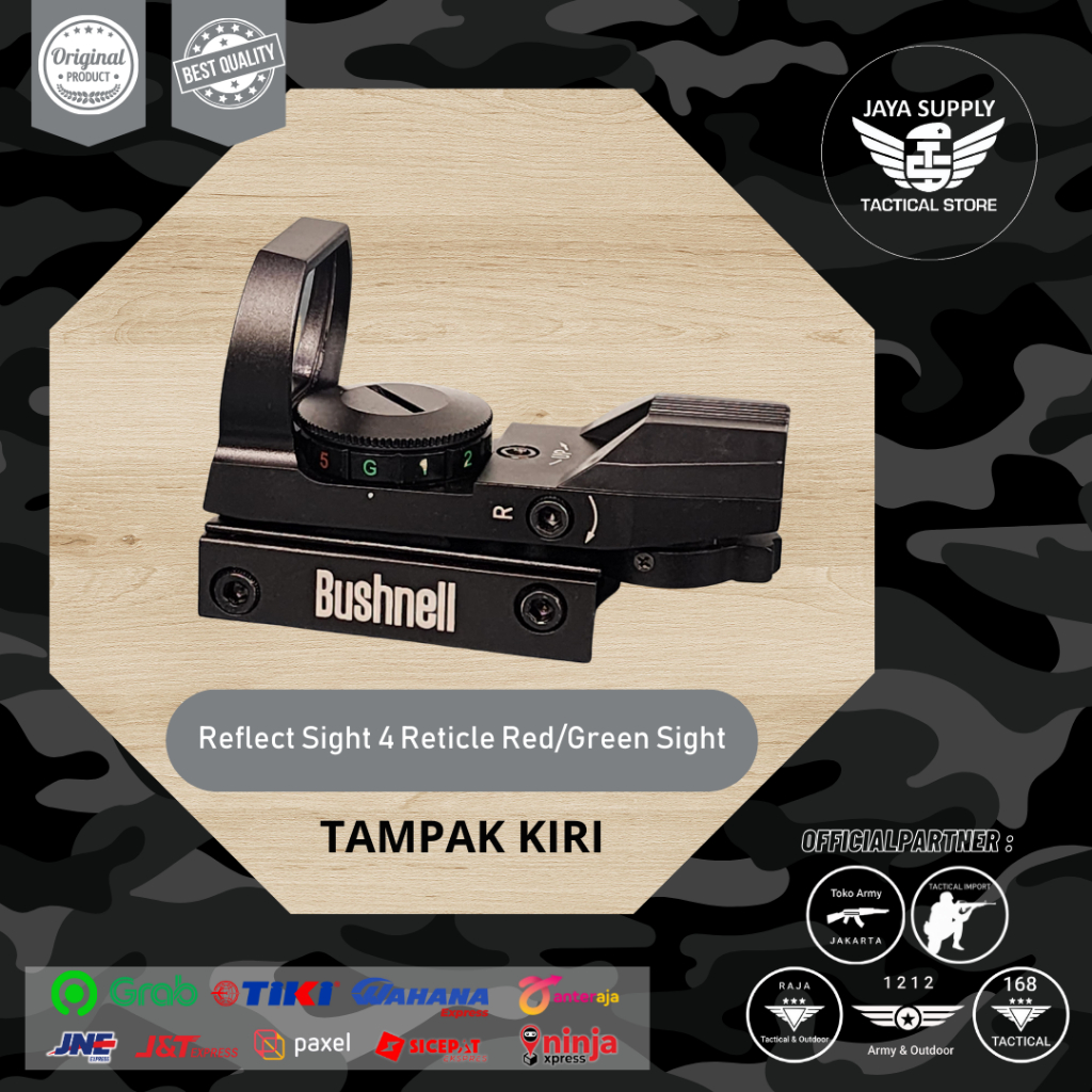 Teleskop Red Dot Bushnell Reflect Sight 4 Reticle Red Green Dot Original Import