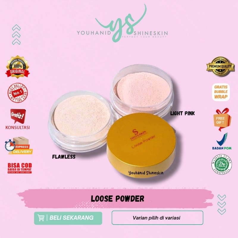 Shineskin ORIGINAL 100% Loose Powder Bedak tabur shineskin
