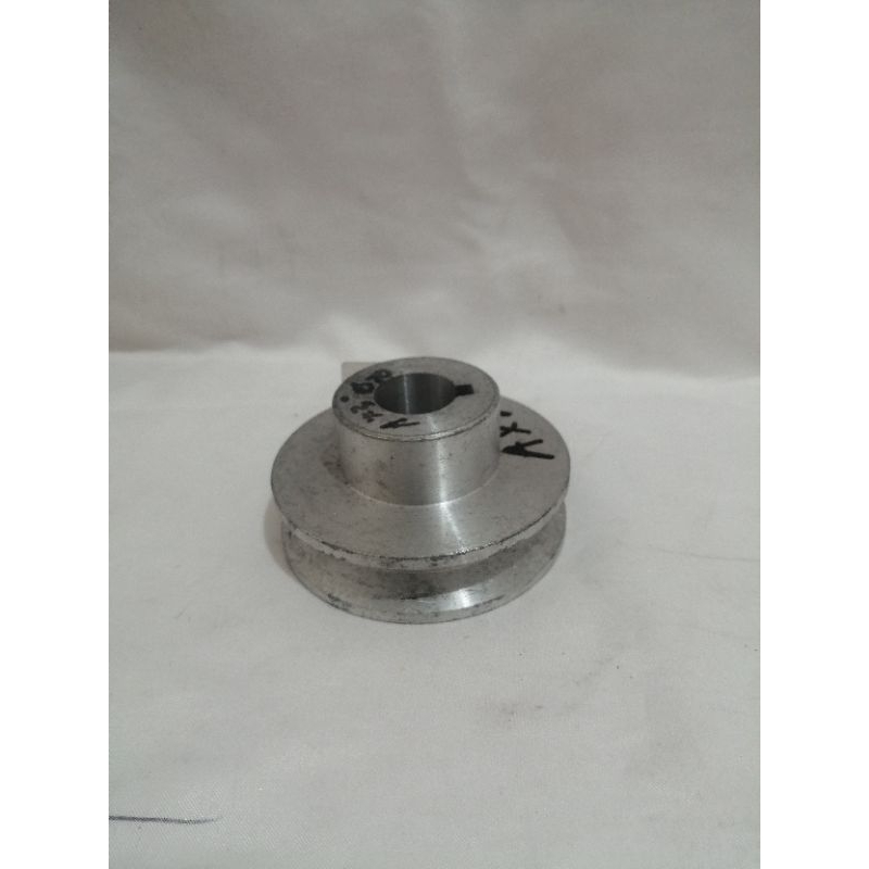 pully poli penggerak mesin steam sprayer aluminium vbelt A1×3×20mm