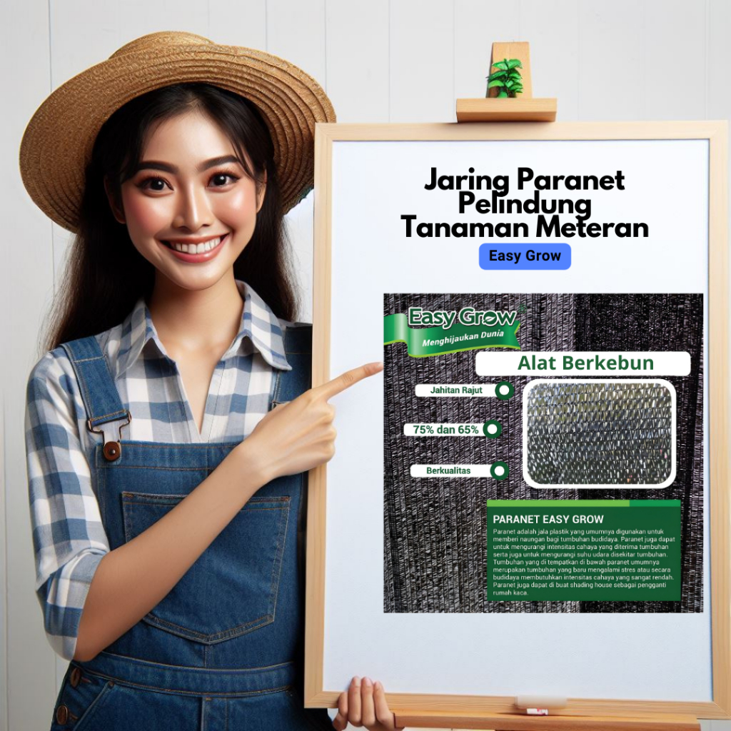 Jaring Paranet Pelindung Tanaman Meteran