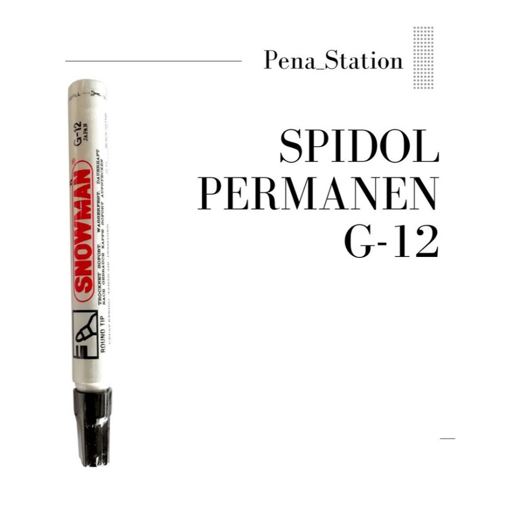 

Spidol Papan Tulis Snowman G-12 Permanen