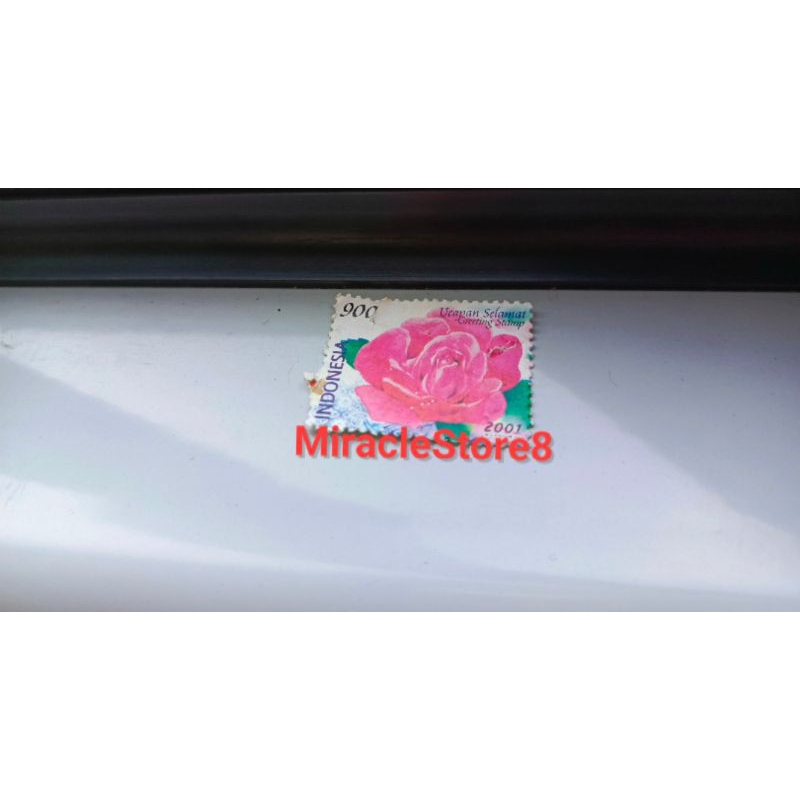 

Perangko Indonesia Bunga Mawar Type 2 Series Ucapan Selamat 2001
