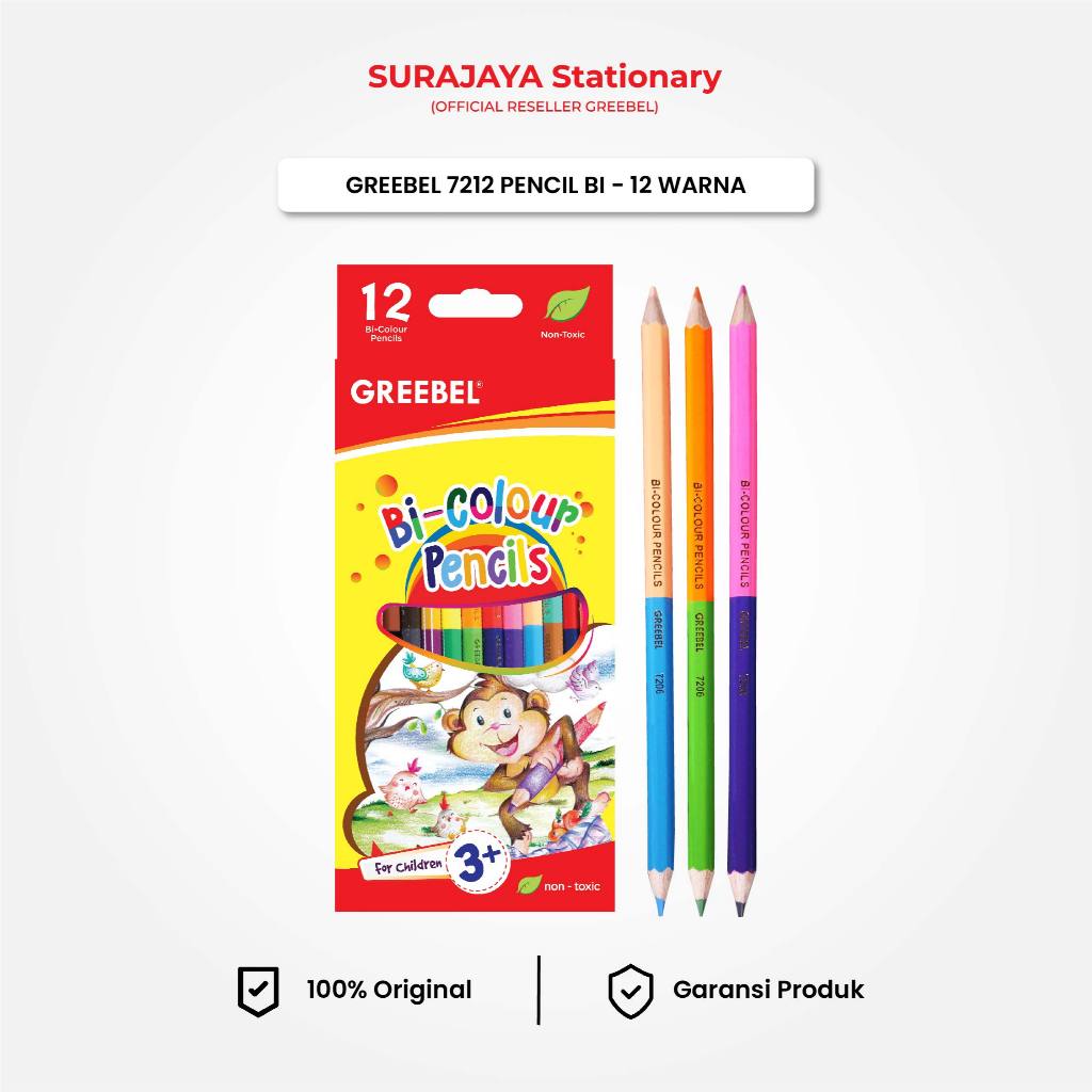 

Pensil Warna 24 Warna GREEBEL Bi-Color (7212) Coloring Pencil