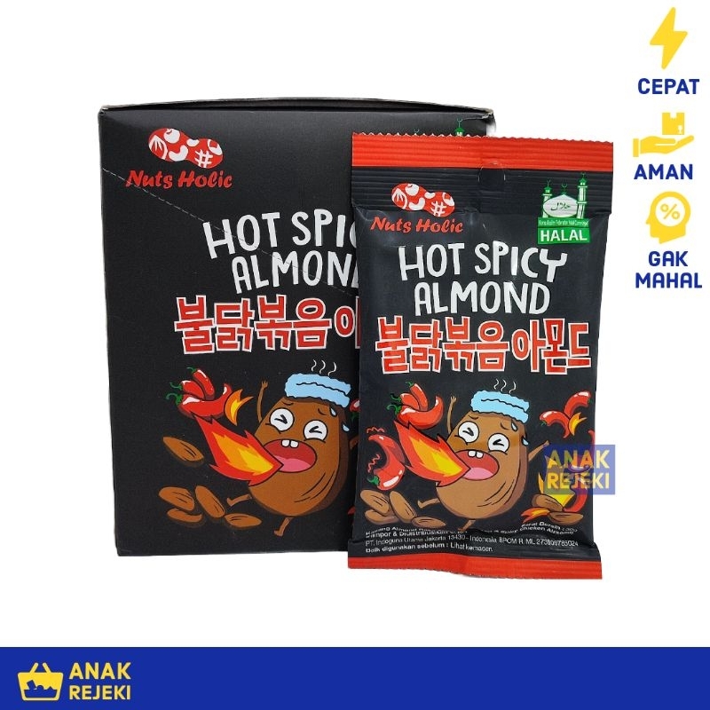 

Nuts Holic Hot Spicy Almond 1 box (8pcs) - Kacang Pedas Nutsholic