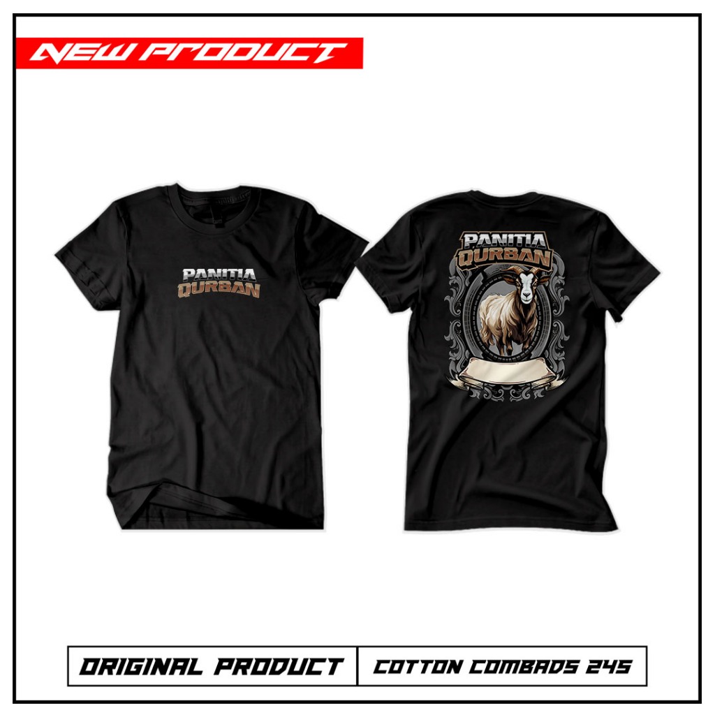 Kaos Panitia Qurban 08 (Qurban Kambing) / Kaos Kata Kata / Kaos Keren / Kaos Viral / Kaos Murah