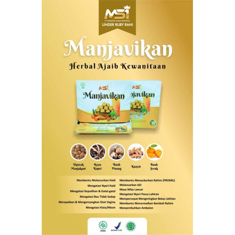 

Manjavikan jamu herbal isi 5 sachet