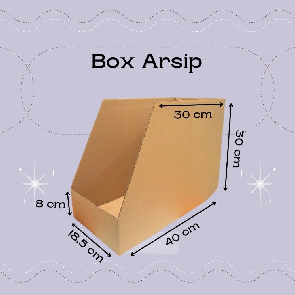 

Kardus / Dus Arsip bawah lakban ukuran 40x18,5x30 (seperti gambar) min order 50 pcs