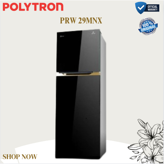POLYTRON Kulkas 2 Pintu Belleza Jumbo PRW 29MNX 260L/PRW29MNX/PRW-29MNX/PRW 29MNX/ORIGINAL GARANSI