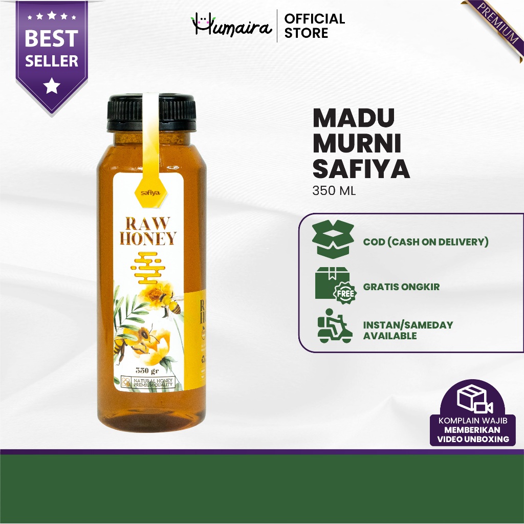 

Madu Murni 350 gr Asli Tanpa Bahan Campuran Madu Safiya Herbal