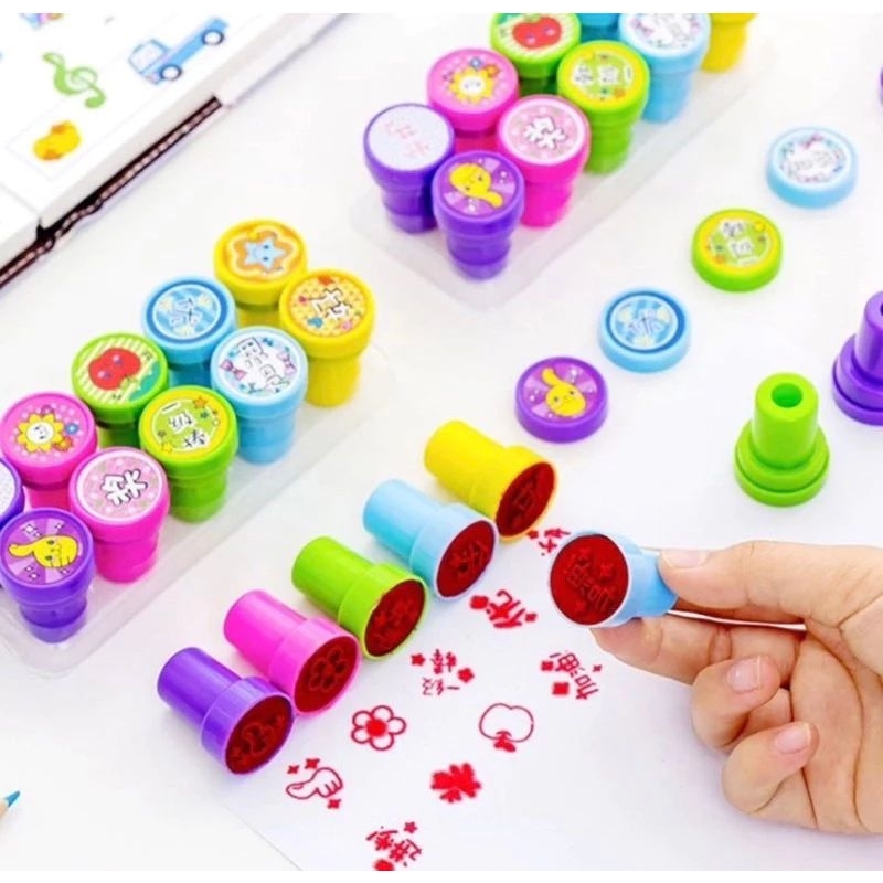 

round stamp Sanrio Momo unicorn / mainan stempel Sanrio /per 1 pcs