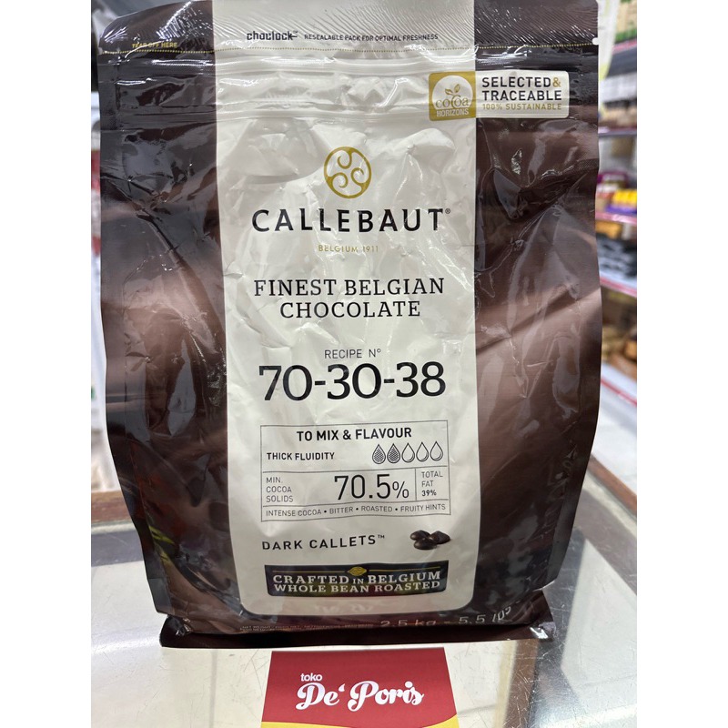 

Callebaut Coklat Dark 70% 250grm
