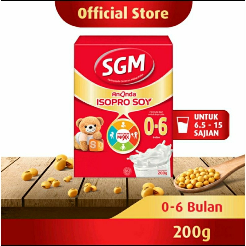 Promo!! SGM SOYA ISOPRO 0 - 6 Bulan Susu Formula Bayi Susu Soya Kedelai