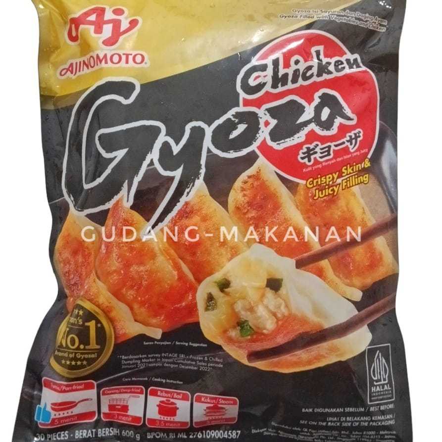 

Ajinomoto Frozen Gyoza Sayur dan Ayam HALAL 600gr