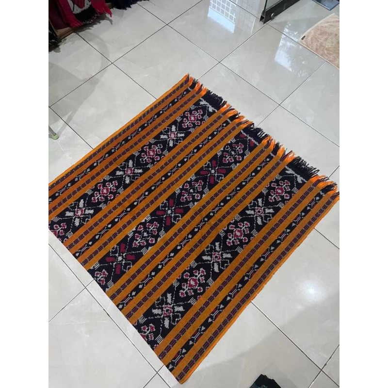 ELPHI Kain Tenun Maluku Kuning Kunyit Tenun Ikat Maluku Tenun Ikat