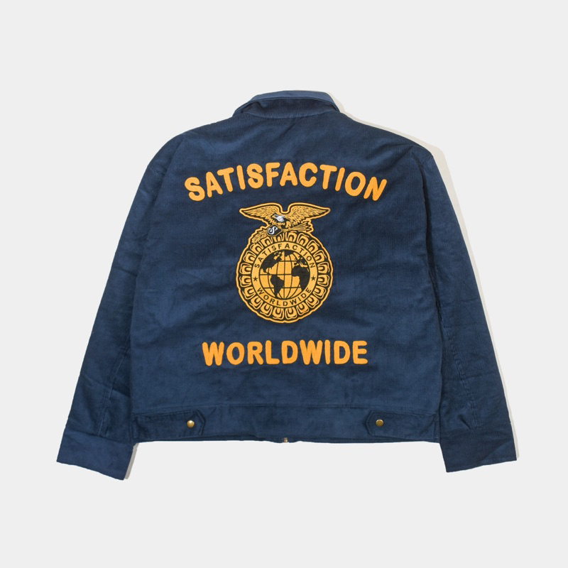 Satisfaction Work Jacket Boxy Corduroy W.R.W.D Navy