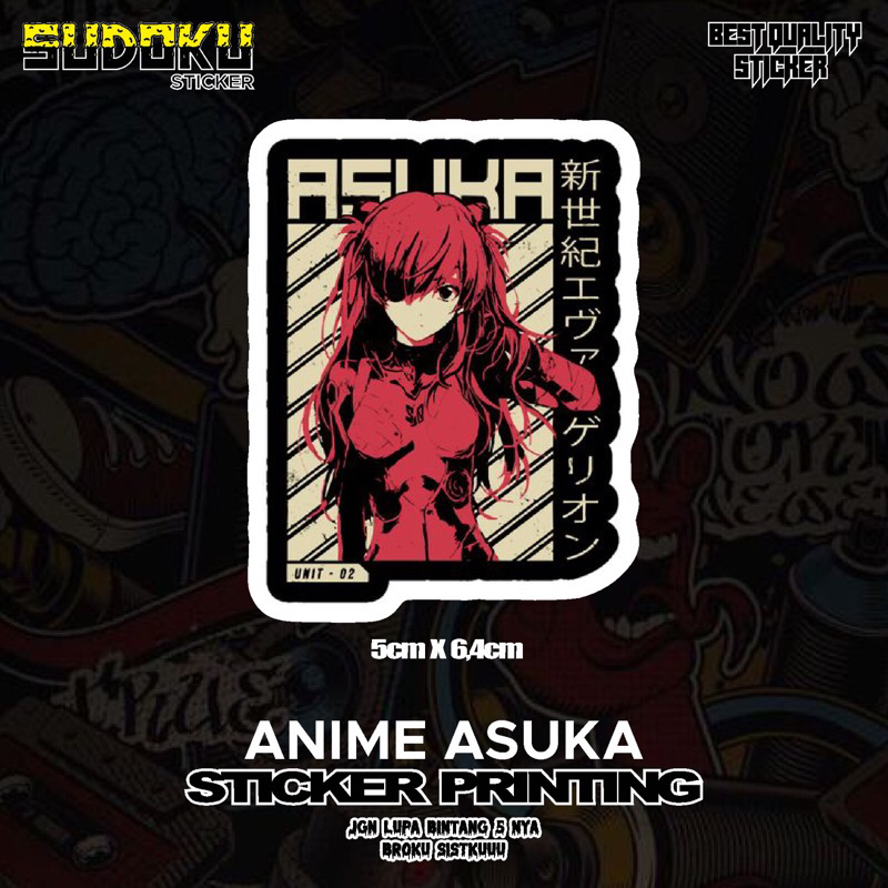 

STICKER STIKER PRINTING ANIME ASUKA JAPAN VIRAL
