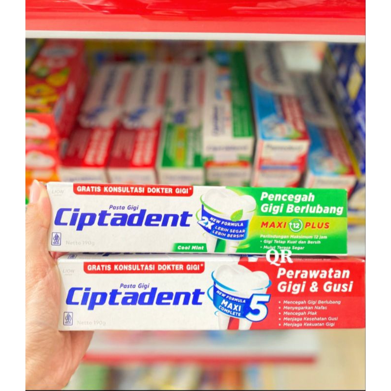 ciptadent pasta gigi 190gram | ciptadent hijau merah 190gr |