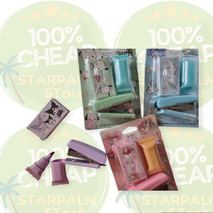 

Staples set 3in 1 sanrio + stabilo imut + refill