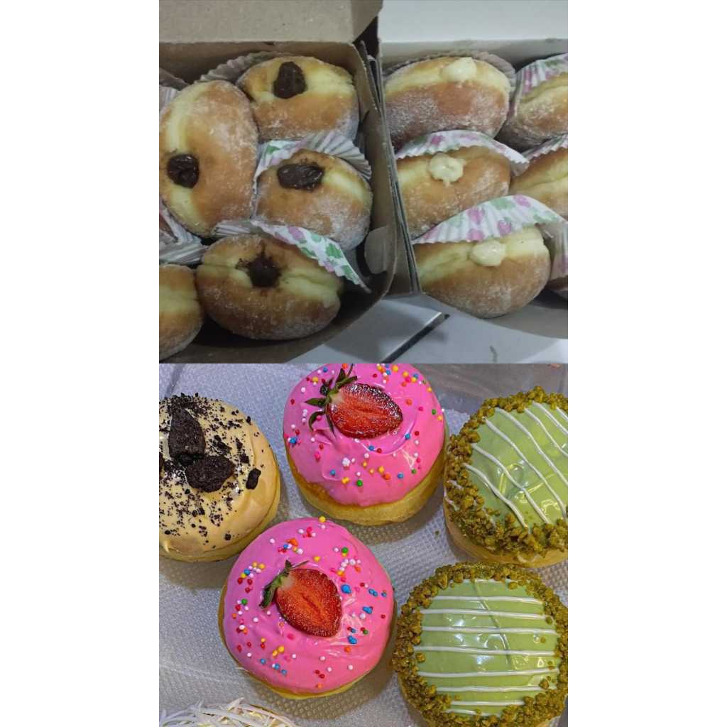 

Donat Mix Bomboloni Rasa Premium Harga Terjangkau 1/2 Lusin