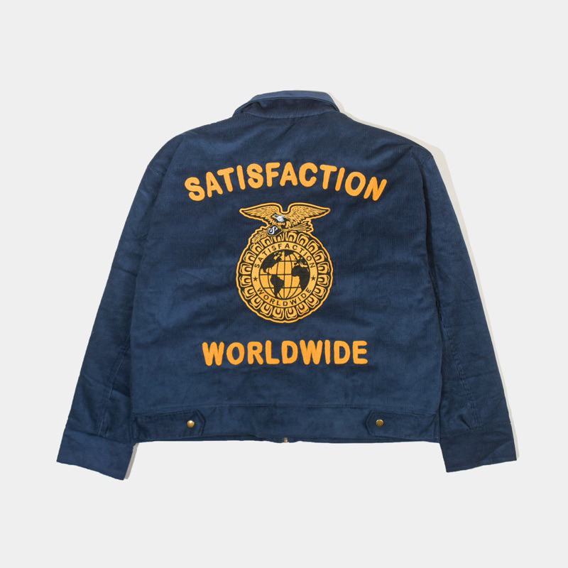 Satisfaction Work Jacket Boxy Corduroy W.R.W.D Navy