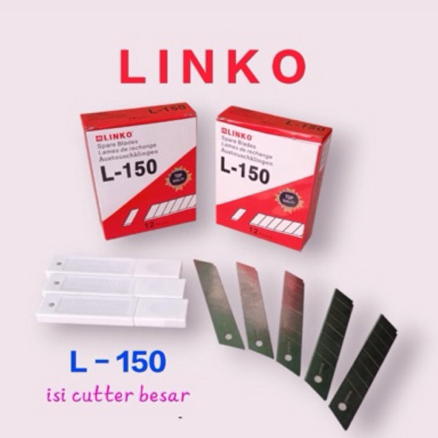 

Isi Cutter Besar L-150 LINKO (1pak) Refill Cutter Besar