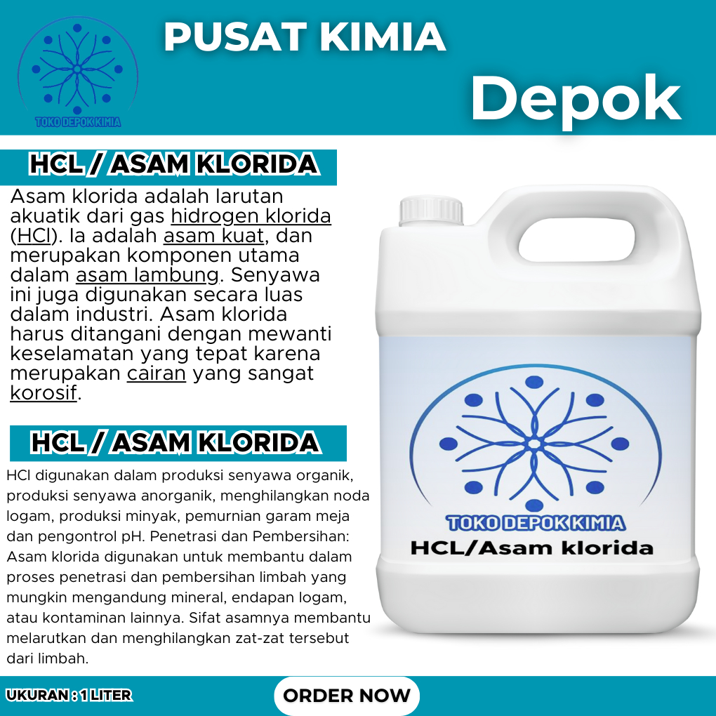 Asam Klorida (HCL) 1 liter