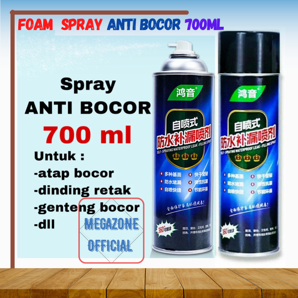 Cairan Spray Anti Bocor Waterproof Cairan Tambal Anti Air Anti Bocor Atap Tambal Tembok Dinding Pena