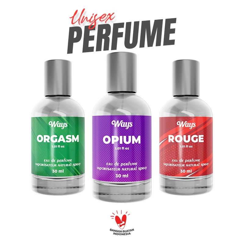 Parfum Spray Unisex Pria Wanita | Perfum Opium Rouge Orgasm - WAYS 30ml