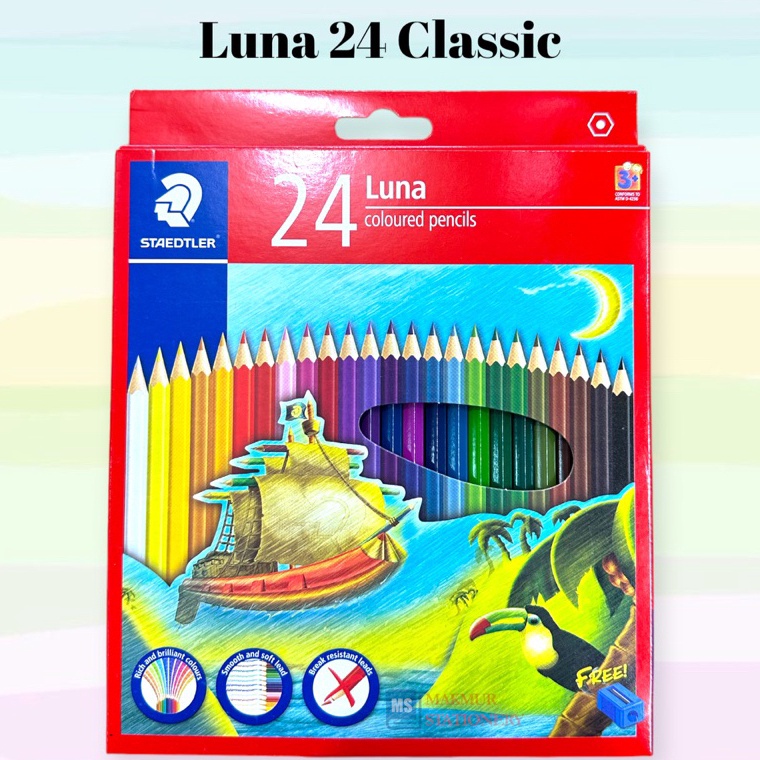 

KODE R97K Pensil Warna Staedler Luna Panjang 24 Classic