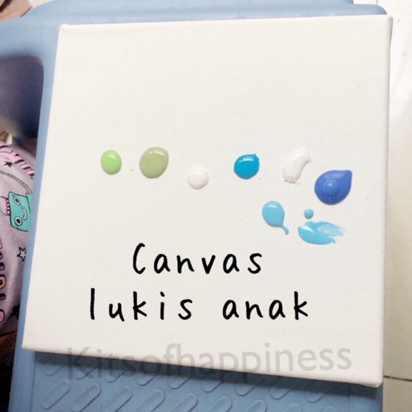 

Lebih Ekonomis Kanvas lukis anak 2x2 small canvas for kids painting set gesso