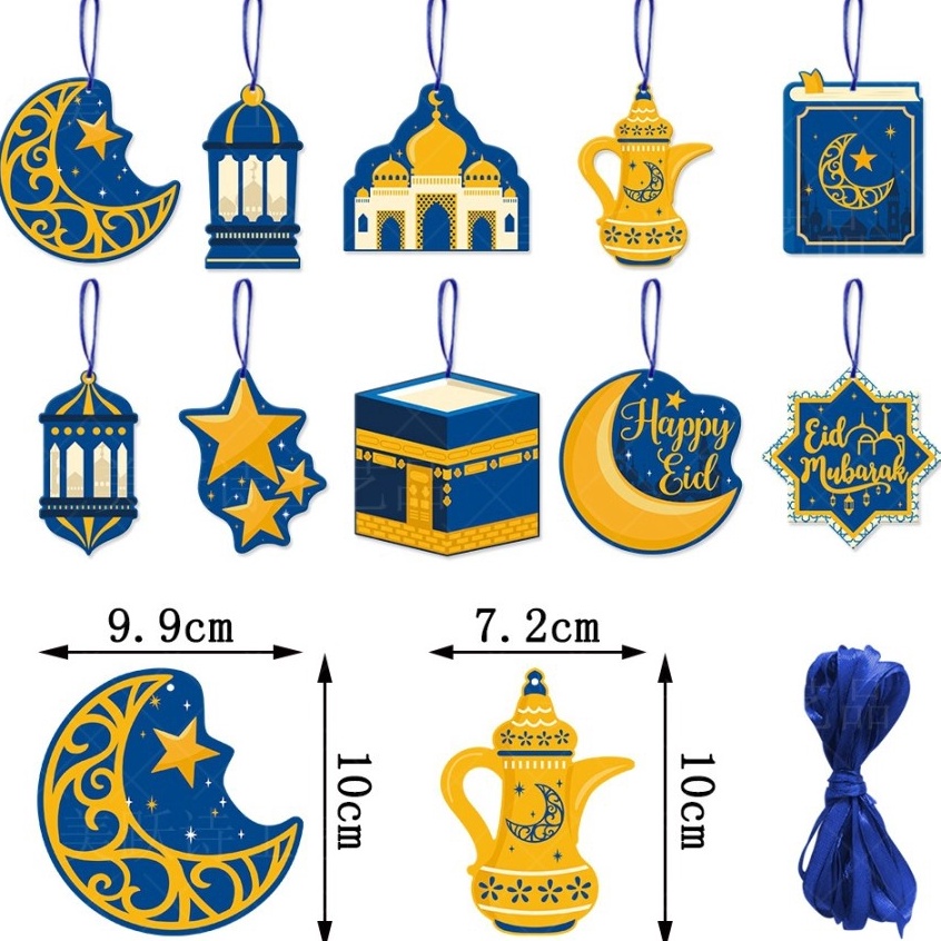 

Lebih Puas DY PACK 1pcs HANG TAG LEBARAN EID MUBARAKHIASAN TAG GANTUNGAN IDUL FITRI