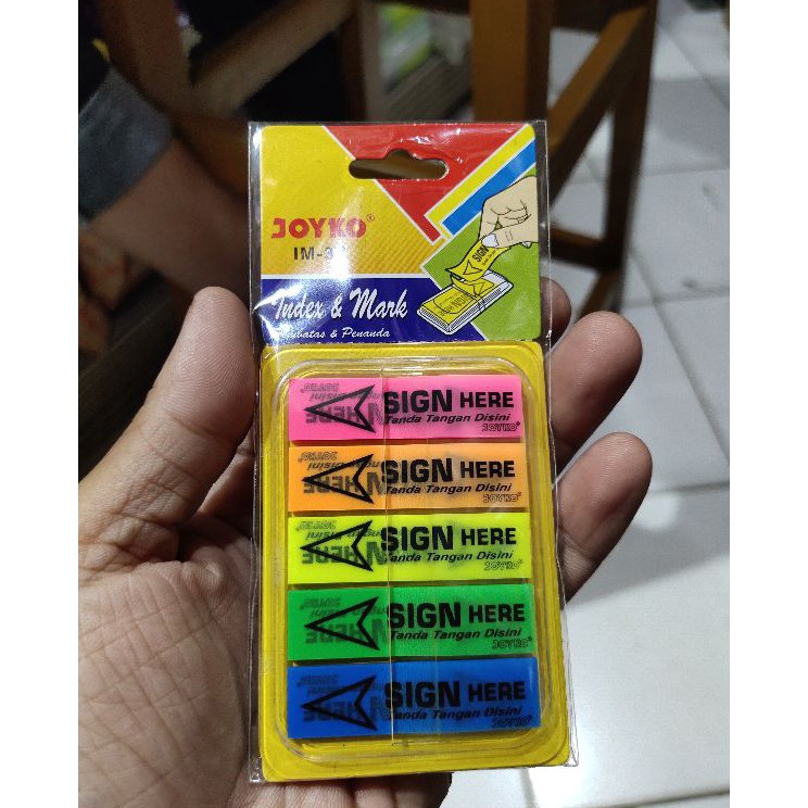 

Super Produsen Index Mark Sign here Joyko IM37