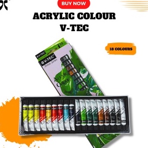

Kejar Murah Cat Akrilik VTEC Acrylic Colour Cat Opini Guitar Cat Lukis Canvas
