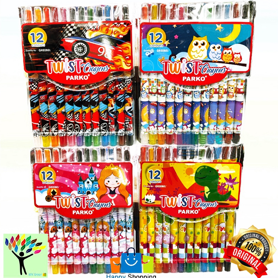 

Murah Untung Crayon Putar Parko Panjang 12 Warna