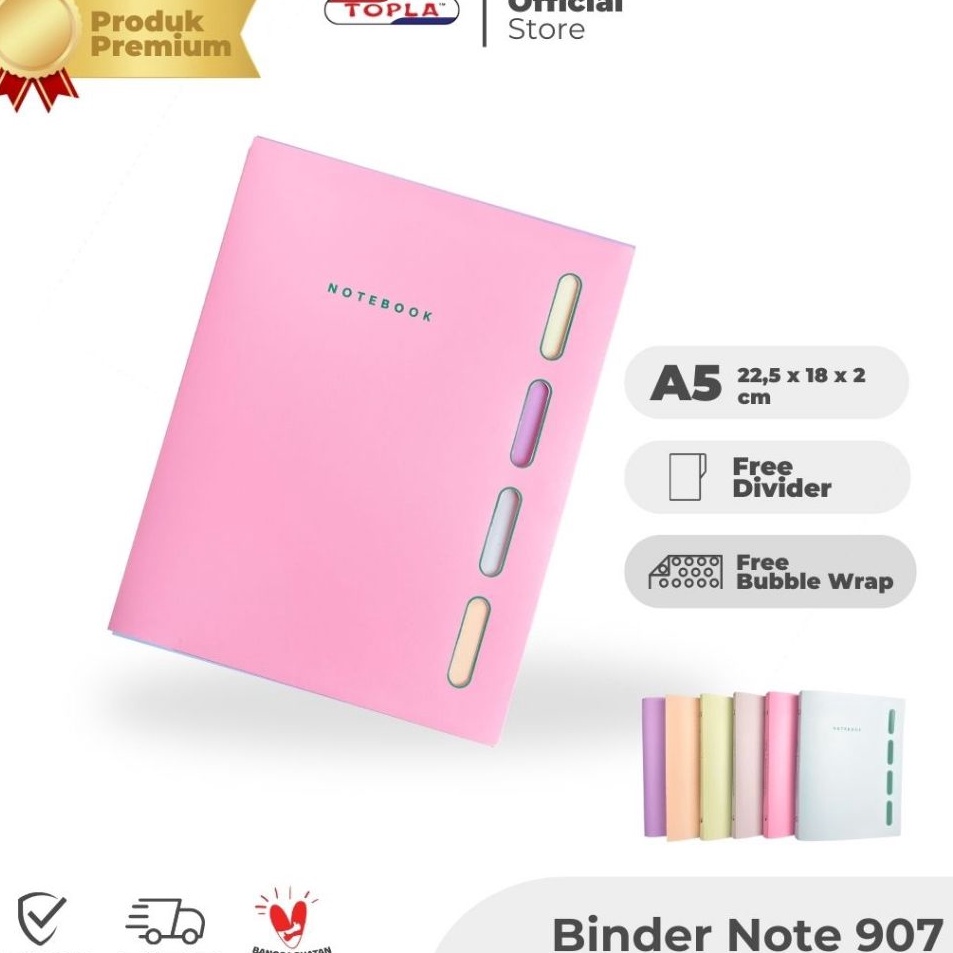 

Spesial Bulan Ini Topla Binder Note 97 A5 Binder Buku Catatan Sekolah Kerja Kuliah Warna Pastel A5