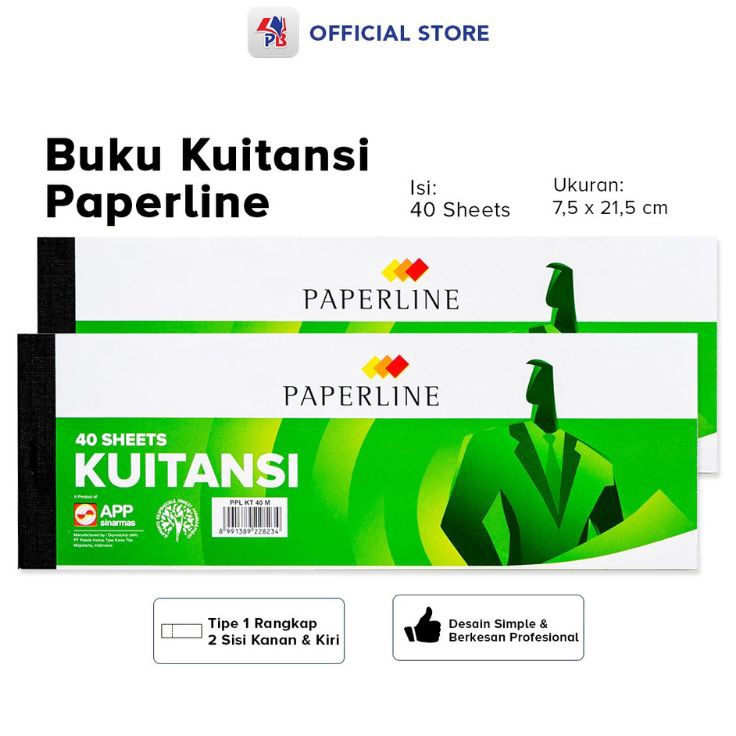 

Penjualan Murah Buku Kwitansi Kecil Paperline 1pak1buku