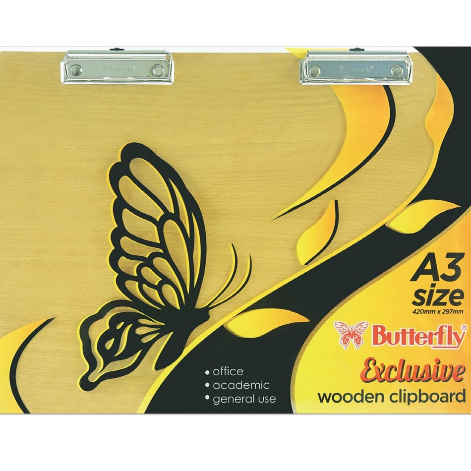 

Penjualan Hemat Butterfly Clipboard A3 Wooden