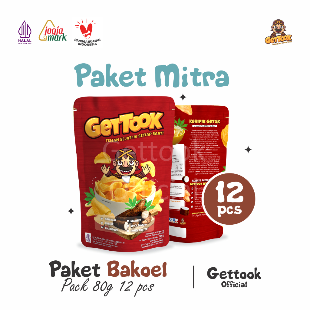 

Gettook Keripik Getuk Paket Hemat 12 pcs 80g