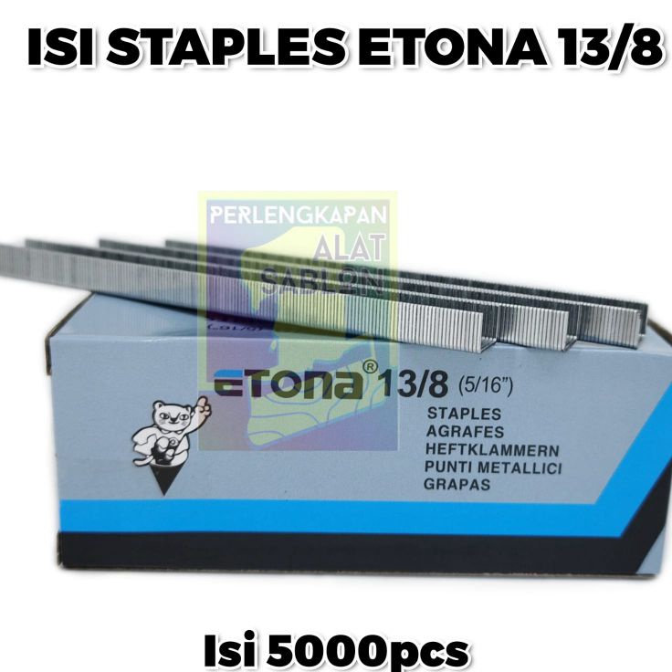 

Borong Meriah ISI STAPLES ETONA 138 5pcs GUN TACKER