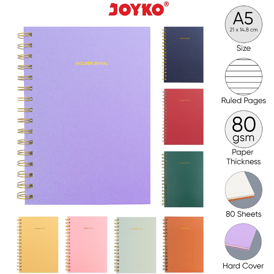 

First Order Buku Tulis Catatan Bergaris Spiral Ruled Notebook Joyko NB721 A5