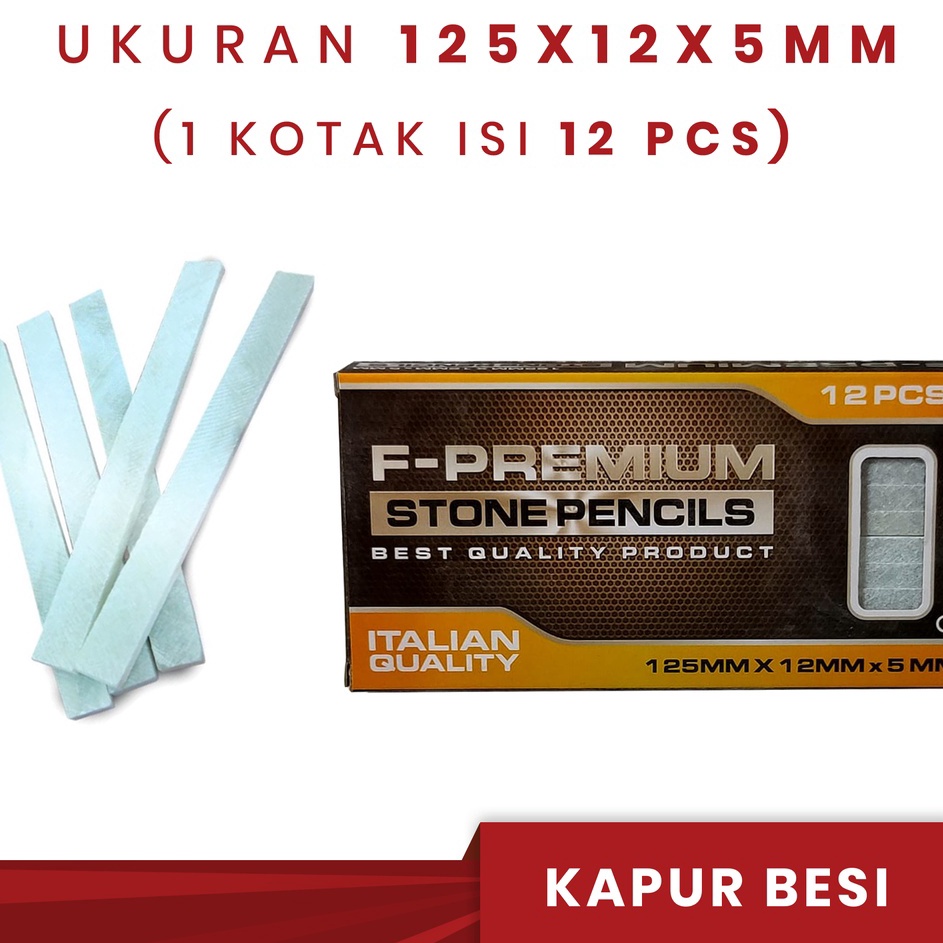 

Kualitas Premium KAPUR BESI STONE PENCIL KAPUR BESI ISI 12 PCS KAPUR BESI FERRARI FPREMIUM