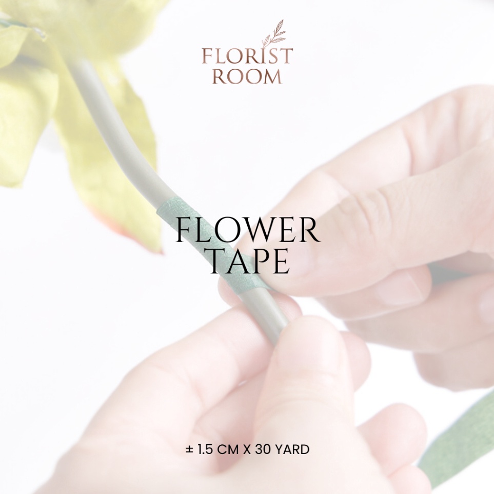 

Sekarang Viral Flowertape 15cm x 3 yard floral tape barang florist
