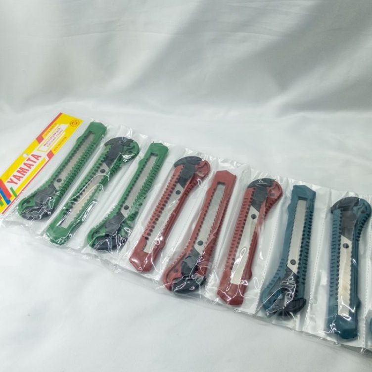 

Promo Gembira PISAU KATER 12pcs PISAU CUTTER BESAR L5 KEMASAN RENCENG GROSIR