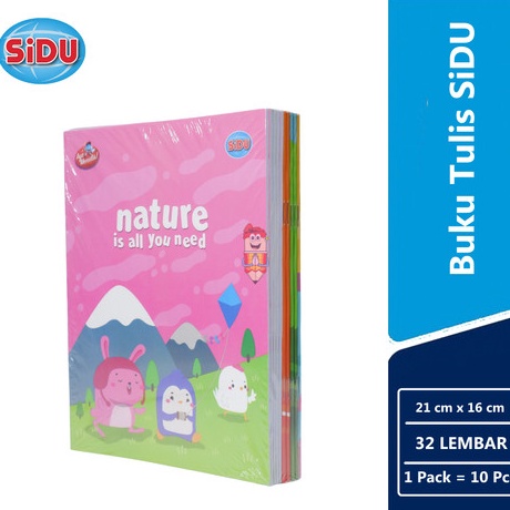 

Langsung Order Buku Tulis SIDU Garis 32lembar 1pack 1pcs Buku Tulis SIDU 32lembar