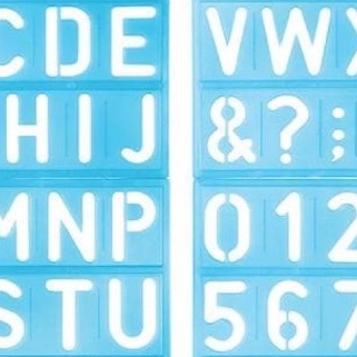 

Super Istimewa Penggaris Cetakan Huruf Angka Butterfly HA43