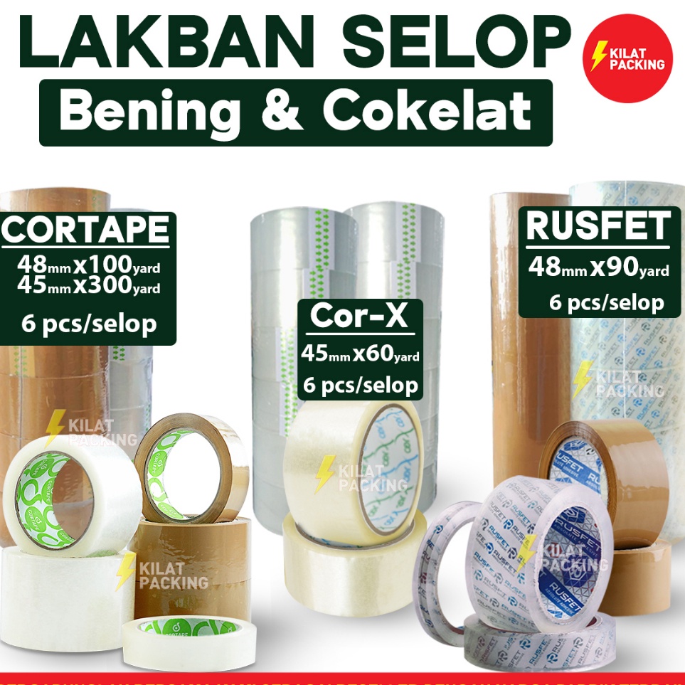 

First Come Lakban Cortape Plakban Selotip Lakban Ekonomis Termurah Selop