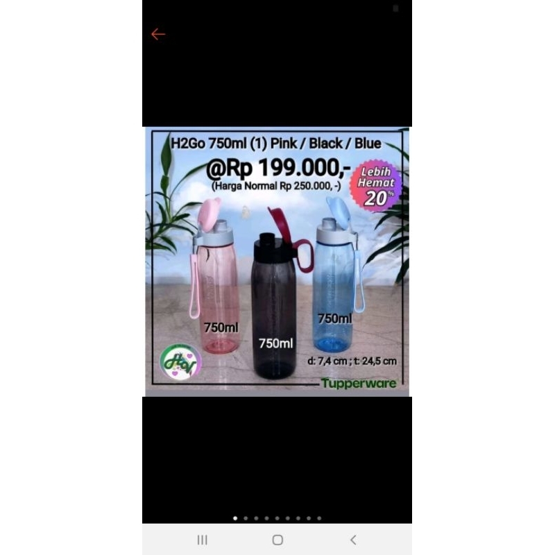 h2go bottle