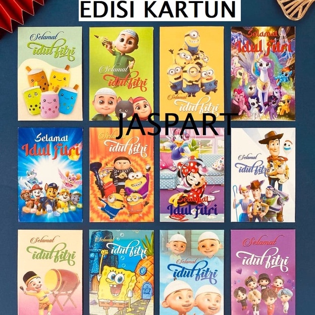 

Super Trending AMPLOP LEBARAN HARI RAYA 224 IDUL FITRI MIKA UKURAN MEDIUM ISI 5 LEMBAR KARTUN LUCU